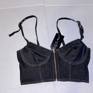 NEW!! 
Say What Denim Bustier